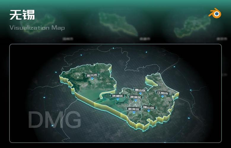 江苏13地市可视化地图与地籍测绘融合发展 基于Blender模型的探索